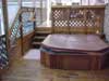 Custom deck with spa